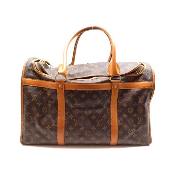 SAC DE VOYAGE A MAIN LOUIS VUITTON POUR CHIEN 50 EN TOILE MONOGRAM DOG BAG 2800€