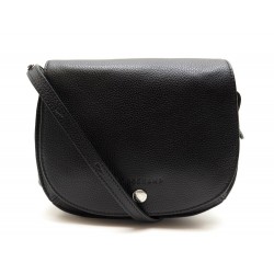 NEUF SAC A MAIN LONGCHAMP LE FOULONNE S EN CUIR NOIR BANDOULIERE HAND BAG 365€