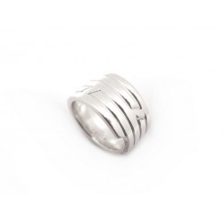 BAGUE HERMES MOVE MOTIF H 57 ARGENT MASSIF 16G BIJOU SILVER RING JEWEL 510€