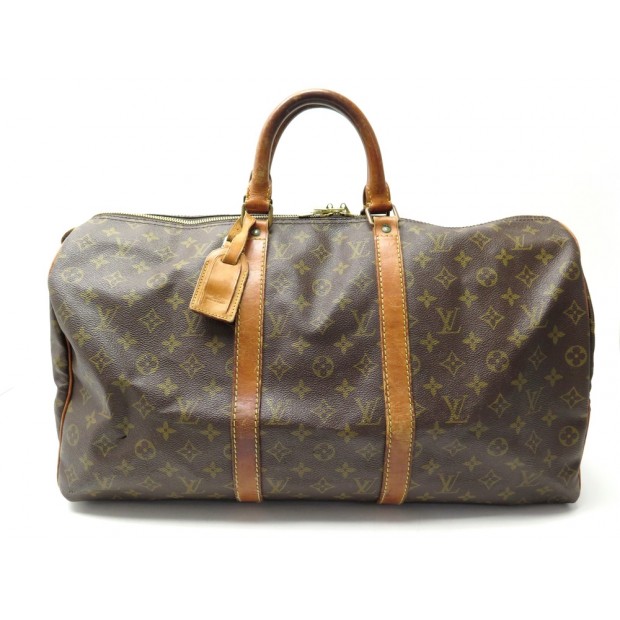 VINTAGE SAC DE VOYAGE LOUIS VUITTON KEEPALL 50 TOILE MONOGRAM M41426 BAG 1250€