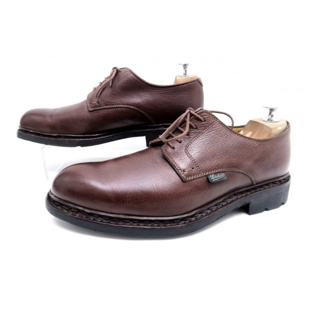 CHAUSSURES PARABOOT FRENAYE DERBY 6 40 COUSU NORVEGIEN CUIR MARRON SHOES 360€