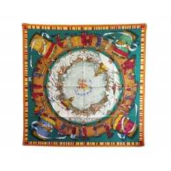 NEUF FOULARD HERMES PRIERES AU VENT D. RYBALTCHENKO CARRE 90 EN SOIE SCARF 410€