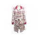 VESTE CHANEL LONGUE P23295 M 38 EN TWEED BLANC FUSHIA MANTEAU JACKET VEST 6290€