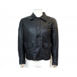 NEUF BLOUSON CHEVIGNON X HELSTON GHCLC047 M 48 CUIR NOIR BLACK LEATHER 529€