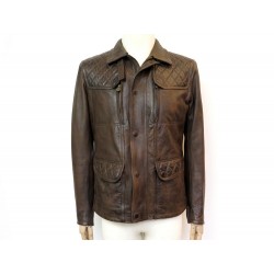 BLOUSON MATCHLESS KENSINGTON EVOLUTION QUILTED JACKET 48 M EN CUIR MARRON 1499€