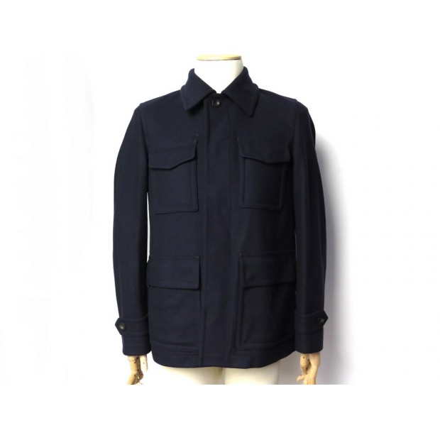 NEUF MANTEAU BELSTAFF CHATTERFORD 71050429 46 S EN LAINE BLEU NEW WOOL COAT 755€