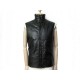 BLOUSON BELSTAFF SANS MANCHE 50 L VESTE EN CUIR NOIR LEATHER SLEEVELESS JACKET