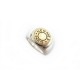 BAGUE HERMES CLOU DE SELLE EN ARGENT MASSIF ET OR 18K T50 GOLD SILVER RING 470€