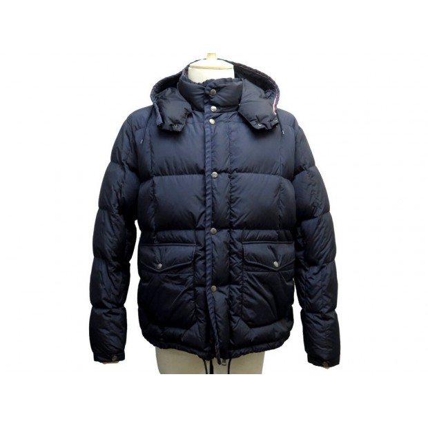 MANTEAU MONCLER DOUDOUNE VERNET GIUBBOTTO L 54 7 NYLON BLEU BLOUSON COAT 950€