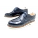 CHAUSSURES PARABOOT CHAMBORD DERBY 8.5F 42.5 CUIR BLEU SEMELLES BLANCHES 345€