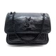 NEUF SAC A MAIN YVES SAINT LAURENT NIKI BABY CUIR FACON CROCO NOIR HANDBAG 1990€