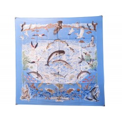 NEUF FOULARD HERMES LA VIE PRECIEUSE DE LA MEDITERRANEE CARRE 90 SOIE SCARF 460€