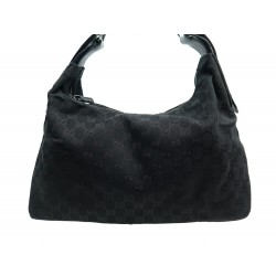 SAC A MAIN GUCCI HOBO CHAIN TOILE MONOGRAM GUCCISSIMA 115867 NOIR HANDBAG 1750€