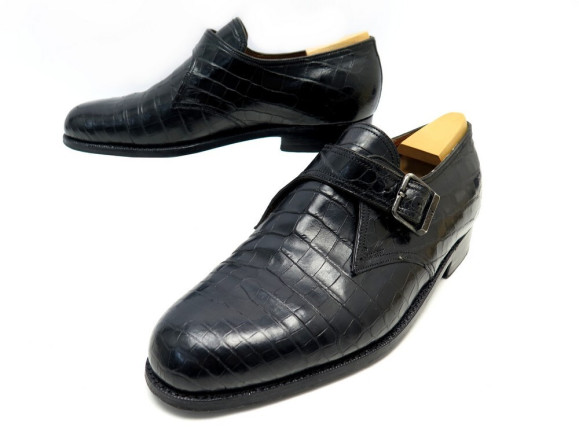 chaussures jm weston mocassins a boucle 7.5d 41.5 42