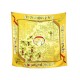 FOULARD HERMES NEIGE D'ANTAN CATY LATHAM CARRE 90 EN SOIE JAUNE SILK SCARF 495€