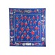 FOULARD HERMES LA DANSE PAR JEAN LOUIS CLERC SOIE BLEU CARRE 90 SILK SCARF 410€