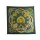 NEUF FOULARD HERMES KOSMIMA PAR JULIA ABADIE EN SOIE VERT GREEN SILK SCARF 410€