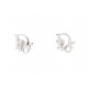 BOUCLES D'OREILLES CHRISTIAN DIOR MONOGRAMME OBLIQUE ARGENTE EARRINGS 310€