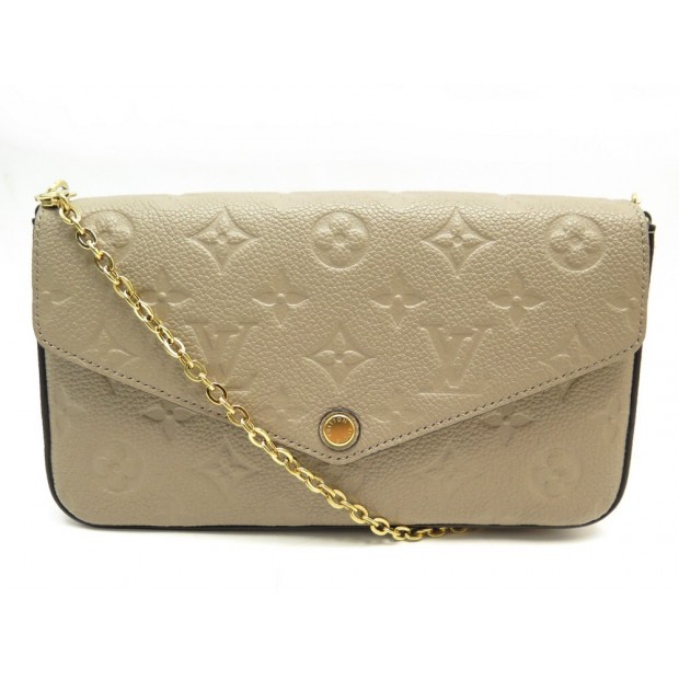 NEUF SAC A MAIN LOUIS VUITTON FELICIE M68697 CUIR MONOGRAM EMPREINTE BAG 1200€