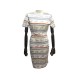 ROBE HERMES T-SHIRT CHEVAUX S 36 COTON BLANC CEINTURE FOULARD CARRE DRESS 800€