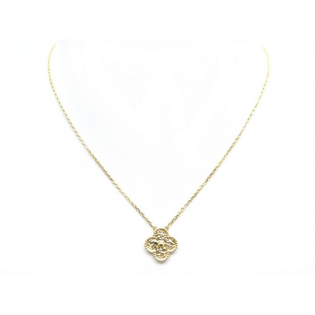 NEUF COLLIER VAN CLEEF & ARPELS ALHAMBRA VINTAGE 42 CM OR JAUNE NECKLACE 2700€