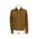 NEUF VESTE SCHOTT LC WEST BLOUSON T48 M EN DAIM GOLD CAMEL NEW SUEDE JACKET 350€