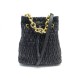 SAC A MAIN FURLA STACY COMETA EN CUIR MATELASSE NOIR BANDOULIERE HAND BAG 370€