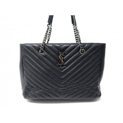 SAC A MAIN YVES SAINT LAURENT 392739 CABAS MATELASSE CUIR CHEVRON PURSE 1850€