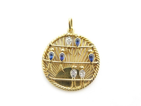 pendentif van cleef arpels hirondelles or