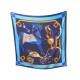 NEUF FOULARD HERMES TOUT EN CARRE 140 CM GEANT EN SOIE BLEUE BOITE SCARF 800€