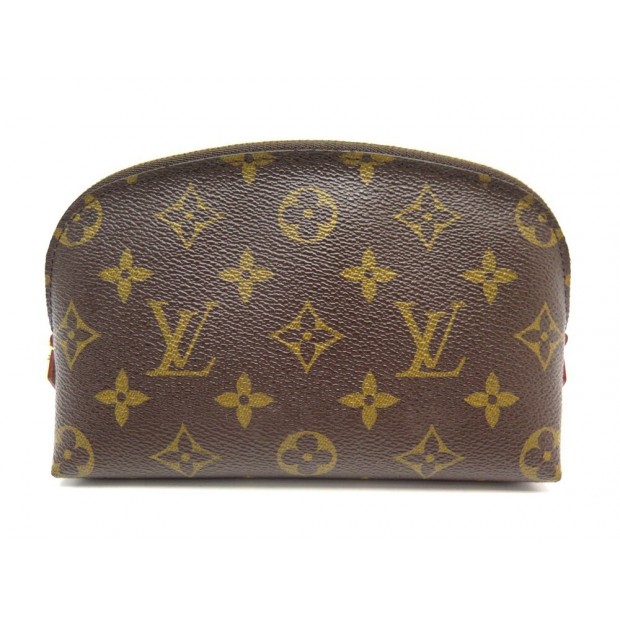 NEUF POCHETTE LOUIS VUITTON COSMETIQUE M47515 MONOGRAM MARRON TROUSSE POUCH 420€