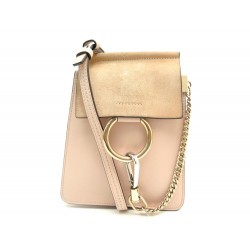 NEUF SAC A MAIN CHLOE MINI FAYE BRACELET BANDOULIERE EN CUIR ROSE HAND BAG 850€