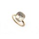 BAGUE POMELLATO NUDO CLASSIC 53 EN OR JAUNE 18K & TOPAZE BLANCHE GOLD RING 2300€