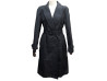 manteau chanel impermeable long s 36 soie noir