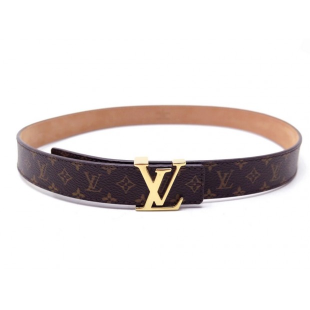 NEUF CEINTURE LOUIS VUITTON INITIALES M9781 T75 TOILE MONOGRAM CANVAS BELT 420€