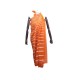 NEUF PAREO HERMES PARIS EN COTON ORANGE FOULARD CHALE DE PLAGE NEW SCARF 460€