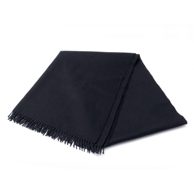 NEUF ECHARPE HERMES EN CACHEMIRE & LAINE NOIR 65 X 200CM NEW CASHMERE SCARF 430€