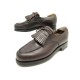 CHAUSSURES JM WESTON DERBY LE GOLF A FRANGES 641 4C 37 CUIR MARRON SHOES 885€