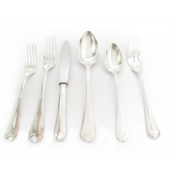 SERVICE CHRISTOFLE 98 PIECES FOURCHETTES COUTEAUX MENAGERE EN METAL ARGENTE SET