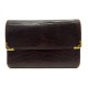 PORTEFEUILLE MUST DE CARTIER CUIR LEZARD BORDEAUX PORTE MONNAIE LEATHER WALLET