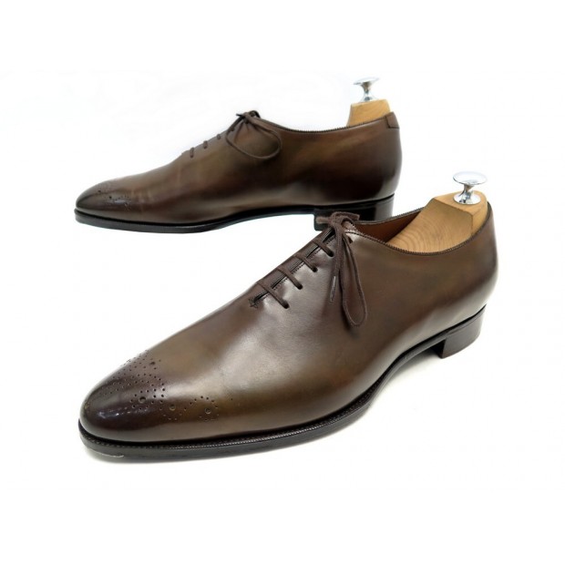 CHAUSSURES GAZIANO GIRLING RICHELIEU GRANT EN CUIR MARRON 10.5F 44.5 SHOES 1175€