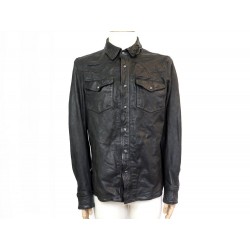 VESTE RALPH LAUREN POLO BLOUSON 48 M CUIR NOIR BLACK LEATHER JACKET COAT 1700€