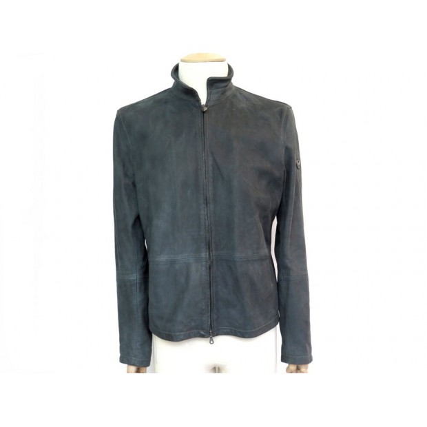 VESTE MATCHLESS CRAIG BLOUSON JAMES BOND 48 M CUIR SUEDE VERT BLEU JACKET 1399€