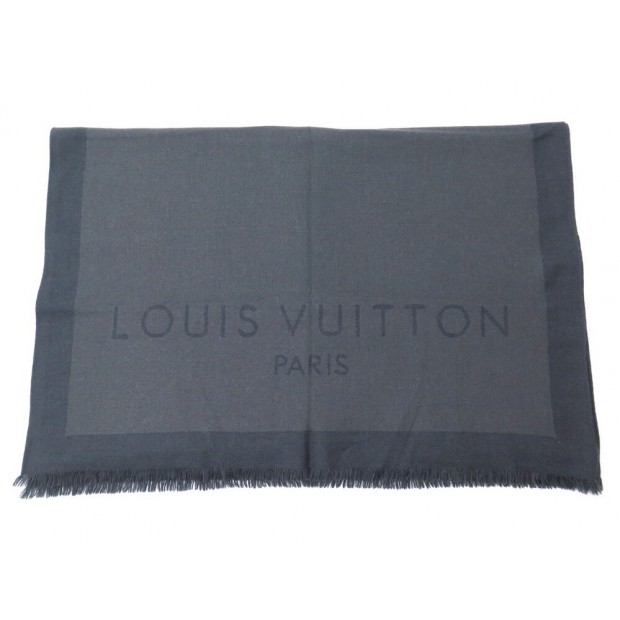 ECHARPE LOUIS VUITTON LAINE & CACHEMIRE GRIS 70 X 190 CM CASHMERE SCARF 350€