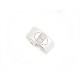 BAGUE HERMES ECLIPSE RUBAN GM MOTIF EVELYNE T 63 ARGENT MASSIF SILVER RING 355€