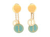  boucles d'oreilles gucci pendantes logo gg