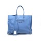 NEUF SAC A MAIN BALENCIAGA PAPIER A4 236701 CABAS CUIR BLEU HAND BAG TOTE 1500€