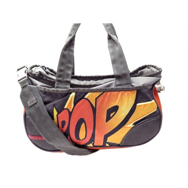 SAC HOBO PRADA POP ART 4VA582 GRIS MULTICOLORE BANDOULIERE EN POLYESTER HAND BAG