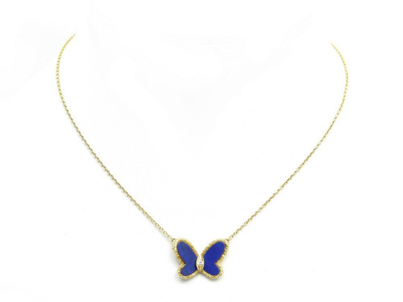  collier van cleef arpels papillon lapis
