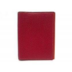 COUVERTURE AGENDA HERMES SIMPLE PM EN CUIR CHEVRE MYSORE ROUGE BOITE COVER 293€